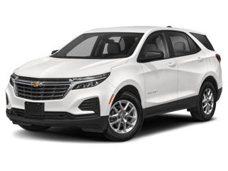 white 2023 chevy equinox front left angle view